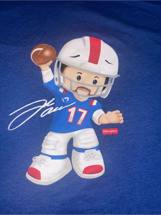 Next Level Apparel Other - Rare 3XL AUTHENTIC JOSH ALLEN Fisher Price LITTLE PEOPLE SHIRT Buffalo Bills